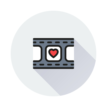 film photo video frame wedding love celebration Created For Mobile, Web, Decor, Print Products, Applications. Icon isolated.のイラスト素材