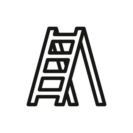 Ladder Icon Isolated On White Background Created For Mobile, Web, Decor, Print Products, Applications.のイラスト素材