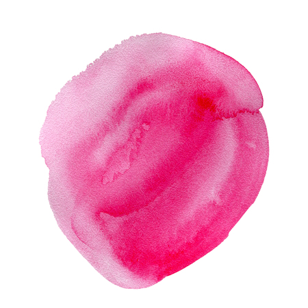 Watercolor Pink Background isolated on whiteの写真素材