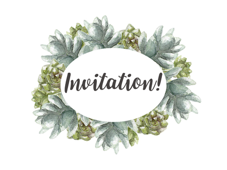 Greeting card flowers watercolor
Hand painting invitationの写真素材