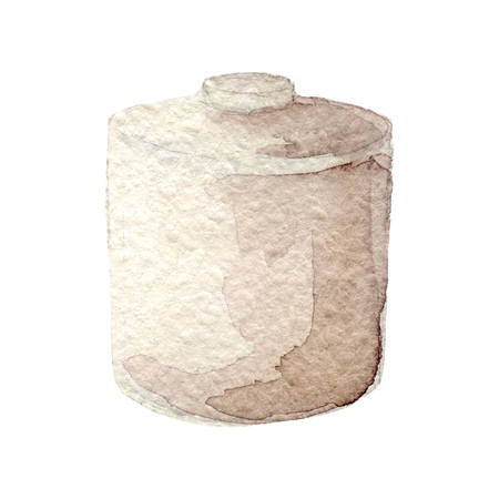 Hand drawn watercolor container. Kitchen tools seriesの写真素材