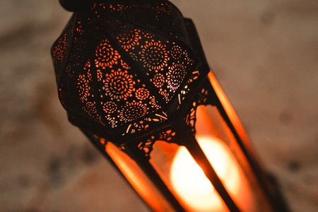 night lamp candle decor romance pattern light beautifulの写真素材