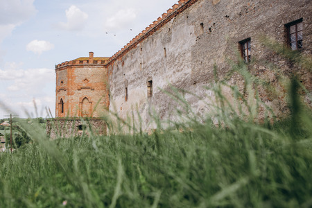 old historical fortress stone fortification in the Middle Agesのeditorial素材