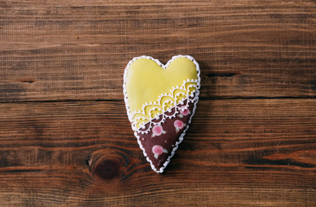 decorated heart colored gift for Valentines day love holiday