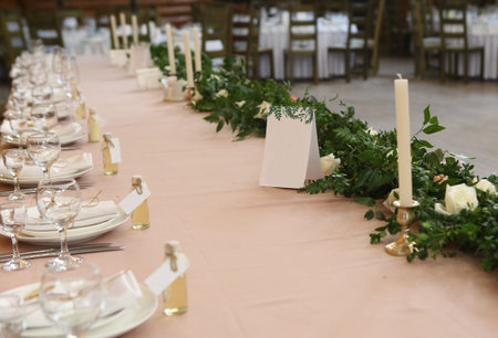 table setting white for holiday decoration elegant style restaurant
