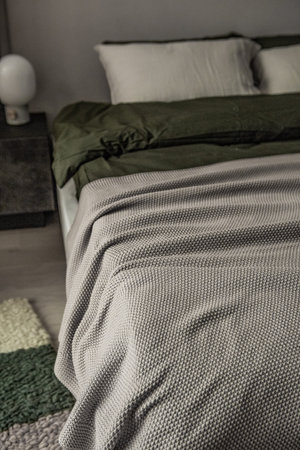 bedroom interior home textile pillows eco fabric cotton luxury collection