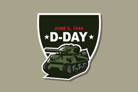 June 6, 1944. D-day, Normandy Landing vector illustration. Suitable for greeting card, poster and bannerのイラスト素材