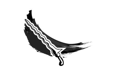 Traditional Javanese Dagger Kris or keris vector illustration. simple weapon icon.のイラスト素材