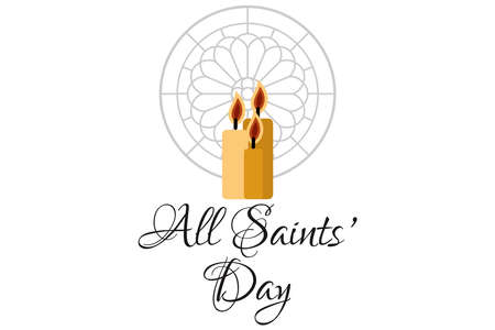Vector illustration for All Saints Day. Suitable for greeting card, poster and banner.のイラスト素材