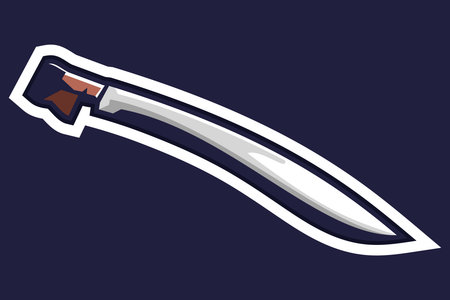 Turkish yatagan sword, a type of Ottoman knife or short sabre used from the mid-16th to late 19th...