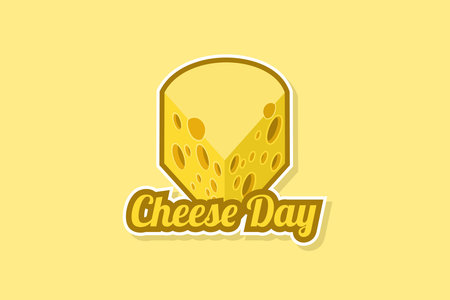National Cheese Day vector illustration. Suitable for greeting card, poster and banner.のイラスト素材