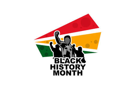 Black History Month Vector Illustration. Suitable for greeting card, poster and banner.のイラスト素材
