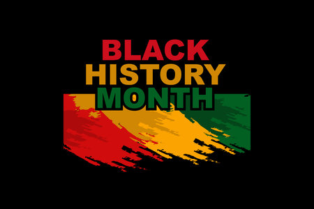 Black History Month Vector Illustration. Suitable for greeting card, poster and banner.のイラスト素材