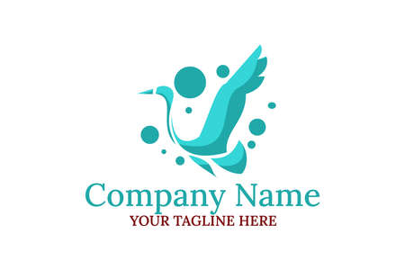 Heron bird logo company vector illustration. suitable for Company, fim and foundation logo.のイラスト素材