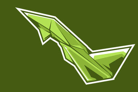 paper plane and origami airplane icon simple origami aircraft icon vector illustrationのイラスト素材