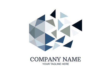 Diamond Company Logo Vector Illustration. Suitable for Jewelry company, modern company, etc.のイラスト素材