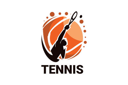 Tennis sport vector line icon. sportman, equipment sign. sport pictogram illustration.のイラスト素材