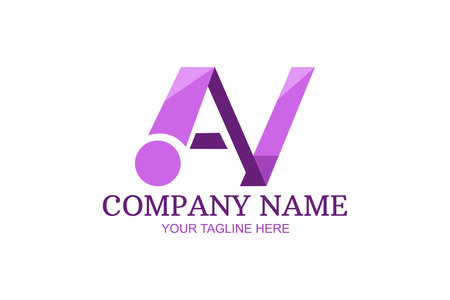 Letter A and N logo icon design template elements. Suitable for Company logo. simple logo.のイラスト素材