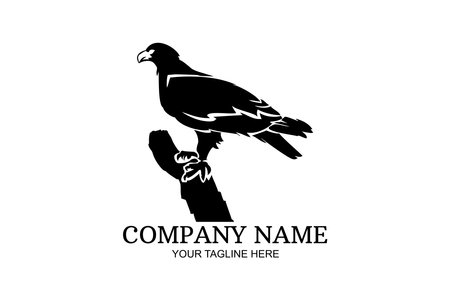 Eagle Company Logo Vector Illustration. Suitable for business company, modern company, etc.のイラスト素材