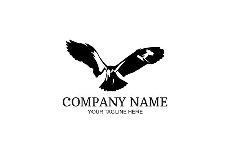 Eagle Company Logo Vector Illustration. Suitable for business company, modern company, etc.のイラスト素材