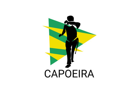 Capoeira fighting dance sport vector line icon. Capoeira fighting stance. sport pictogram, vector illustration.のイラスト素材