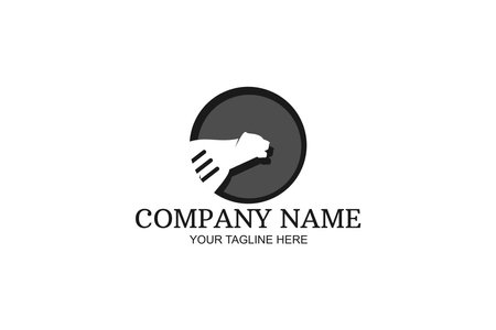 Panther animal Company Logo Vector Illustration. Suitable for business company, modern company, etc.のイラスト素材