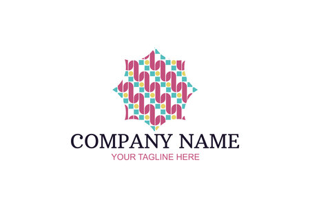abstract Company Logo Vector Illustration. Suitable for business company, modern company, etc.のイラスト素材