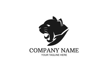 Panther animal Company Logo Vector Illustration. Suitable for business company, modern company, etc.のイラスト素材