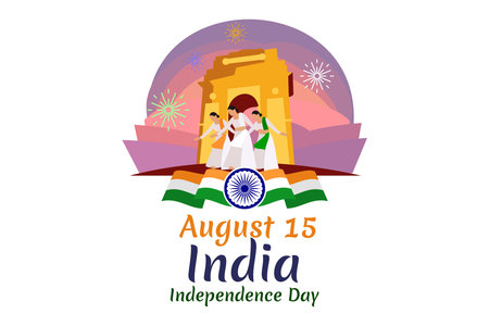 August 15, Independence day of India  vector illustration. Suitable for greeting card, poster and...