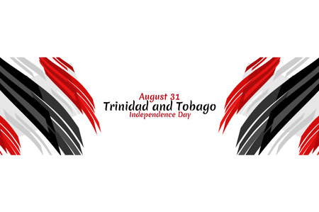 August 31, Trinidad and Tobago Independence day vector illustration. Suitable for greeting card, poster and banner.のイラスト素材