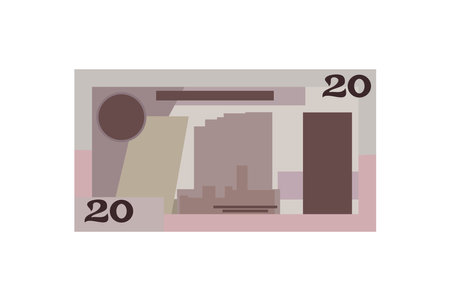 Flat Design of Malaysian ringgit, simple vector icon. Isolated Vector illustrationのイラスト素材