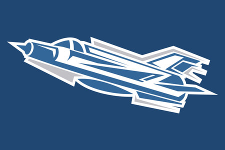 simple Russian fighter jet icon vector illustrationのイラスト素材