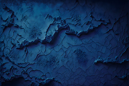 Blue grunge background with cracks and scratches. Abstract blue background.