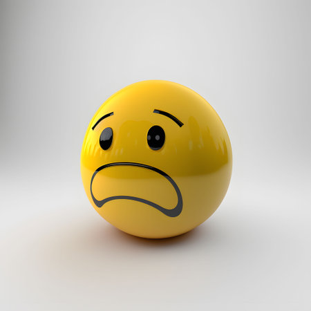 Smiley face on white background. 3D rendered Illustration.の写真素材