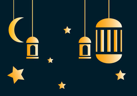 Ramadan Kareem set of posters or invitations.Vector illustration. Place for text.ramadan mubarak designのイラスト素材