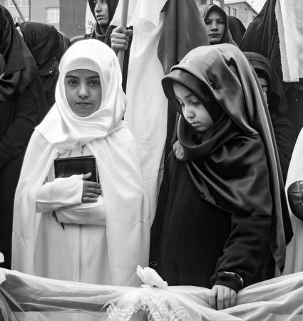 Istanbul, Turkey - November 3, 2014: Universal Ashura Mourning Ceremony. Mourne ashura. Universal...