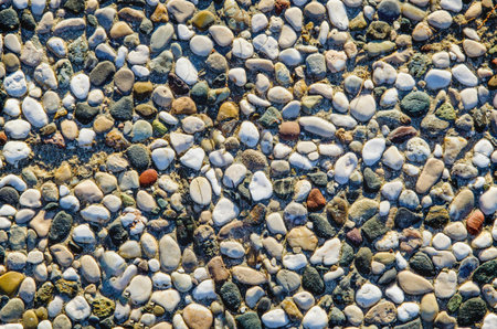 Pebbles on the Beach, naturally occurring in the figures.