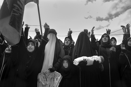 Istanbul, Turkey - November 3, 2014: Universal Ashura Mourning Ceremony. Day of Ashura.
A Universal Ashura Mourn Ceremony, was held in Istanbul to commemorate the martyrdom of Husain ibn Ali, the grandson of the Prophet Muhammad and his 71 friends.のeditorial素材