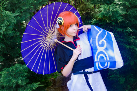 Istanbul, Turkey - Mayer 29, 2016: Kadikoy, on the beach Asia Day 2 was named cosplay day activity....