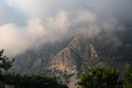 Beautiful high Turkish mountains and picksの写真素材