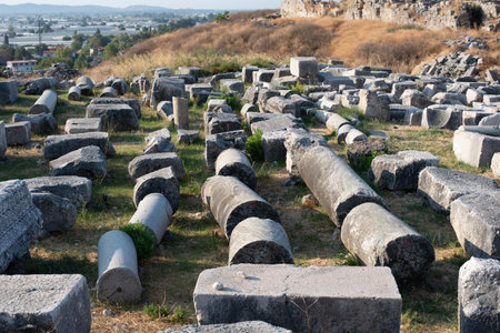 ancient city Ksantos ancient civilization of Turkeyのeditorial素材