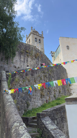 Stone Steps Leading to SÃ© do Porto Cathedral