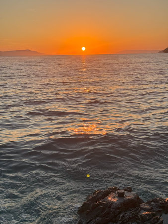 Vibrant Sunset Over the Adriatic Sea â€“ Croatia
