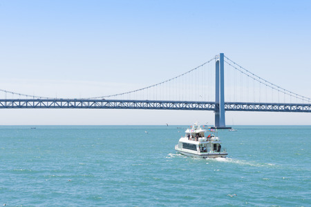 Dalian Xinghai Bay Bridgeのeditorial素材