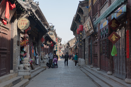 Shandong Ancient street viewのeditorial素材