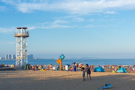 Qingdao Summer Bathing Beachのeditorial素材