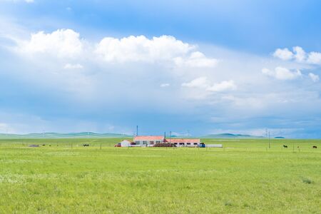 Inner Mongolia Xilin Gol Prairieの写真素材