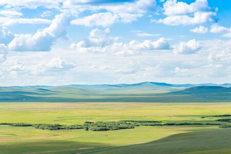 Inner Mongolia Xilin Gol Prairieの写真素材