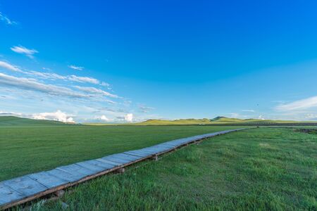 Inner Mongolia Xilin Gol Prairieの写真素材
