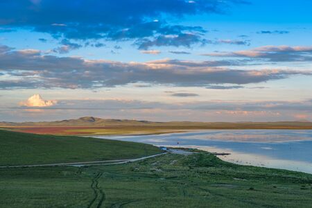 Inner Mongolia Xilin Gol Prairieの写真素材